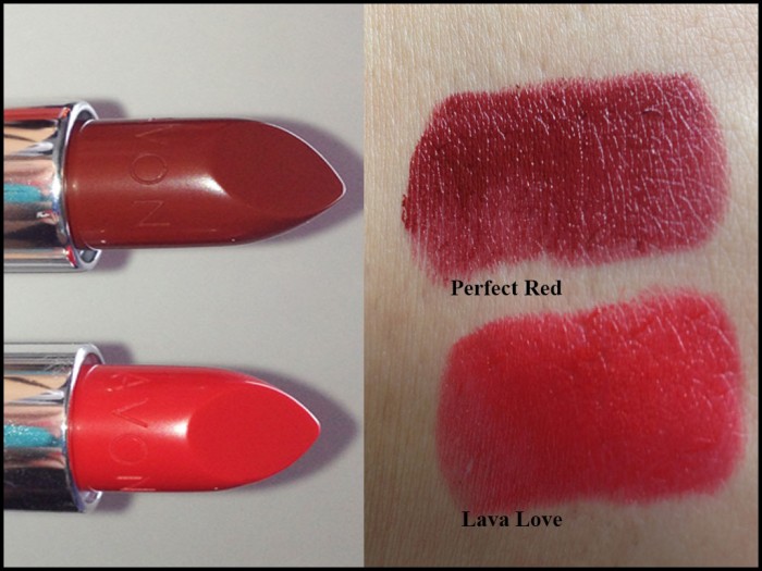 Avon lipsticks swatch