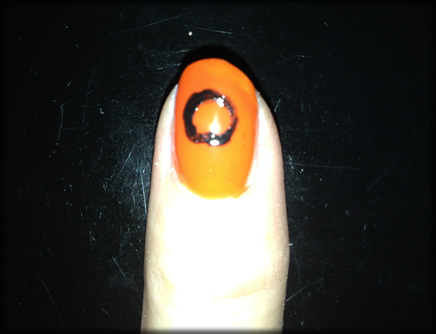 halloween pumpkin nail 6