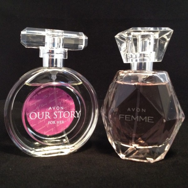 Avon Our Story for her and Femme perfume