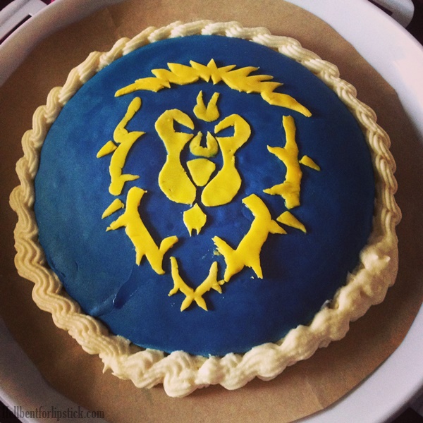 World of Warcraft Alliance Birthday cake