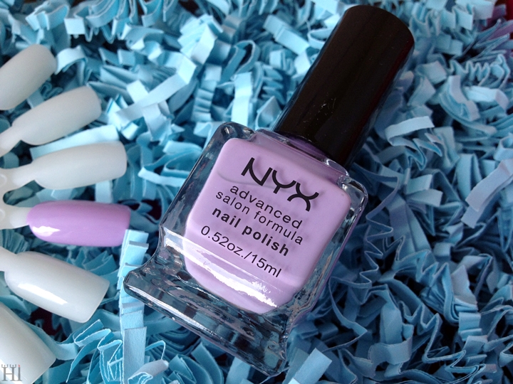 Love me Beauty June NYX Cosmetics Nail Polish in Pastel Lavender